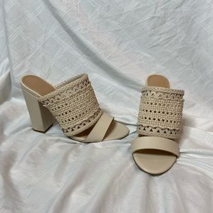 Nude Crochet Mules - Never worn